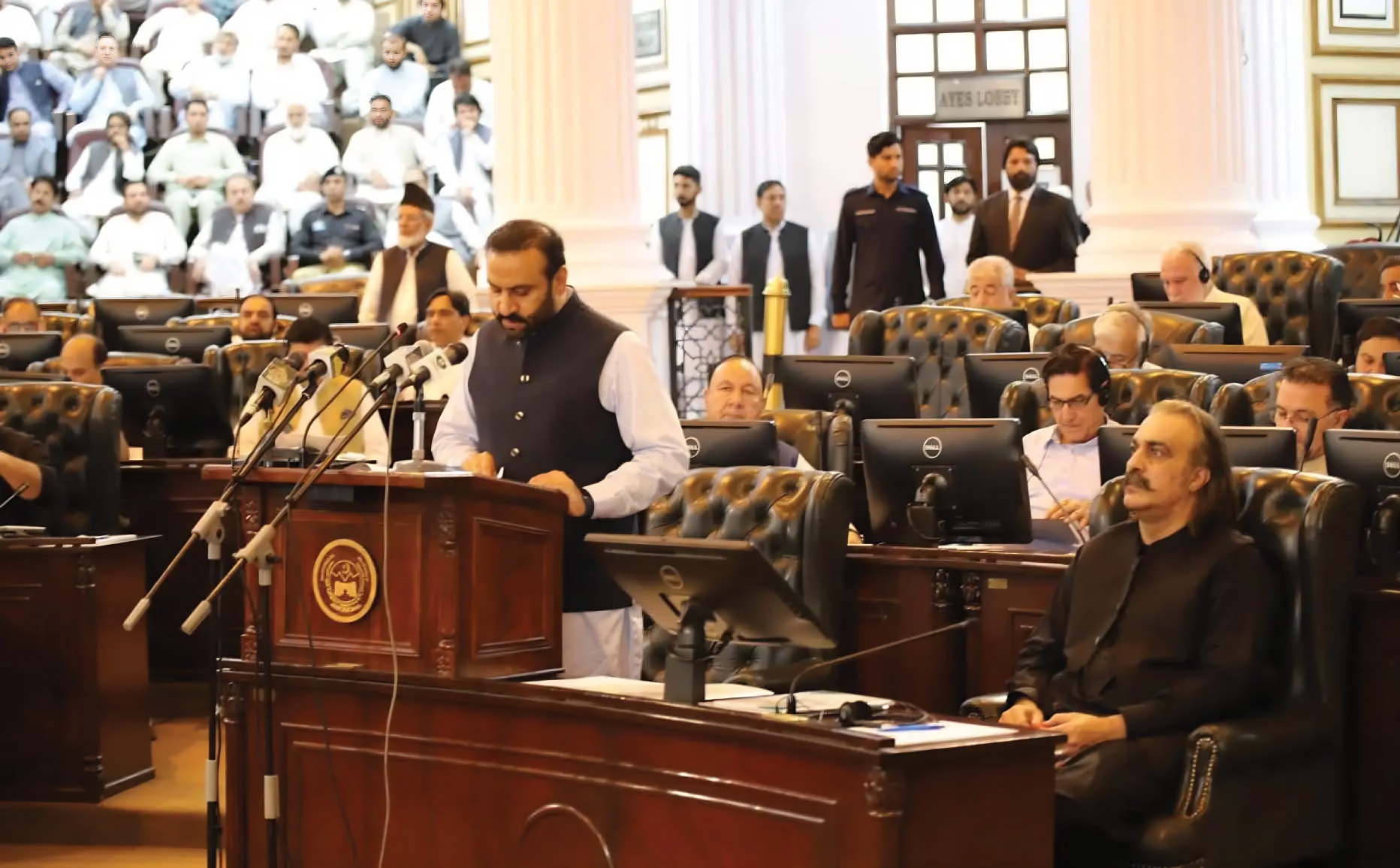 Khyber Pakhtunkhwa government has presented a surplus budget of Rs 2119 billion in their coming financial year